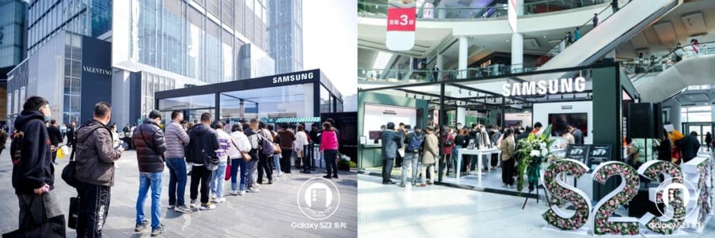 Appreciate cutting-edge technology and experience super experience Samsung Galaxy S23 series pop-up experience stores open in multiple cities
