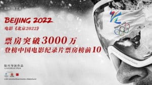 The movie “Beijing 2022” has a box office of over 30 million and is ranked among the top 10 Chinese documentary films at the box office.