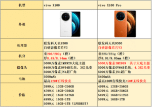 The most detailed comparison between vivo X100 and X100 Pro-IT Inspur-Northnet